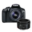 Canon EOS 1300D Digital SLR + EF-S 18-55mm f/3.5-5.6 DC III Lens + EF 50mm f/1.8 STM Lens Canon EOS 1300D Digital SLR + EF-S 18-55mm f/3.5-5.6 DC III Lens + EF 50mm f/1.8 STM Lens