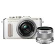 Olympus PEN E-PL8 Mirrorless Camera in White + 14-42mm EZ Lens + 25mm f1/8 Lens Olympus PEN E-PL8 Mirrorless Camera in White + 14-42mm EZ Lens + 25mm f1/8 Lens