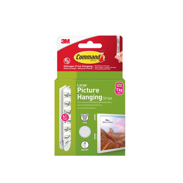 3M Command Large Picture Strips - 4 Pack