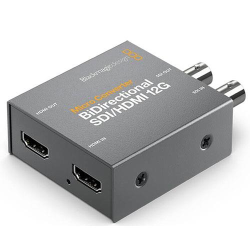 Micro Converter BiDirectional SDI/HDMI 12G with Power Supply Product Image (Secondary Image 1)