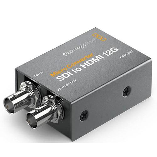Micro Converter SDI to HDMI 12G with Power Supply Product Image (Secondary Image 1)