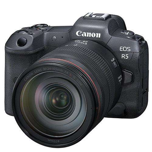 EOS R5 Mirrorless Camera with RF 24-105mm f/4 lens  Product Image (Secondary Image 2)