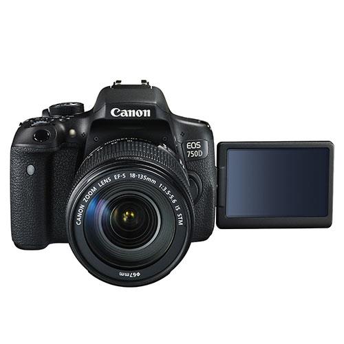 Image result for Canon EOS 750D DSLR Camera With 18-135mm IS Lens