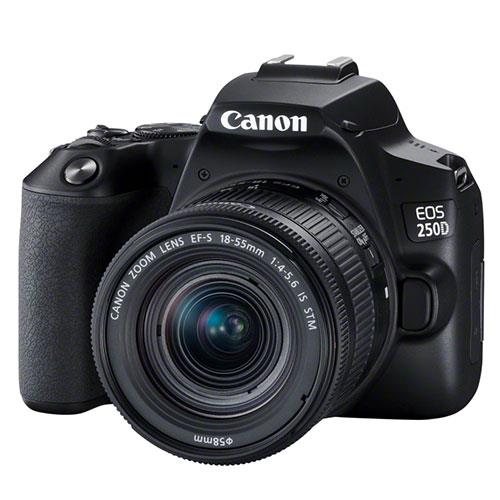 EOS 250D Digital SLR in Black with 18-55mm IS Lens Product Image (Secondary Image 1)