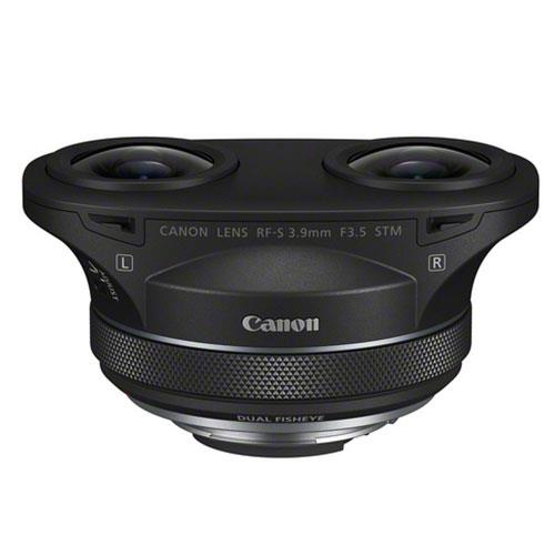 Canon RF-S 3.9mm F3.5 STM Dual Fisheye Lens - Wide Fish-Eye Lens - Black