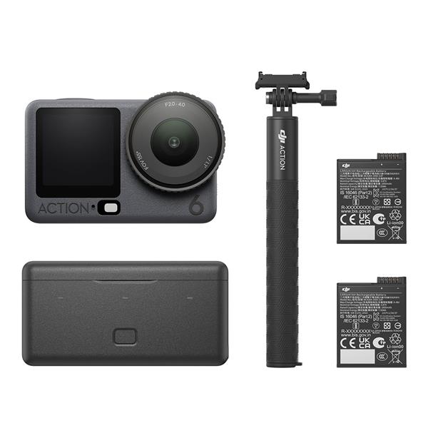 DJI Osmo Action 6 Action Camera 4K Ultra HD 155° FOV Waterproof 20m