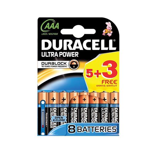 Duracell Ultra Power AAA 8 Pack - Jessops