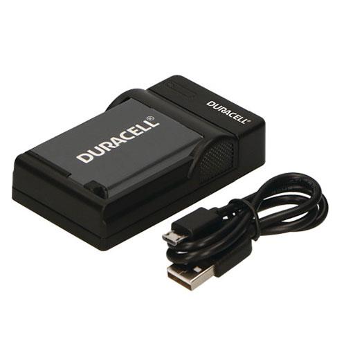 Duracell USB Camera Battery Charger for Canon NB-12L NB-13L Black