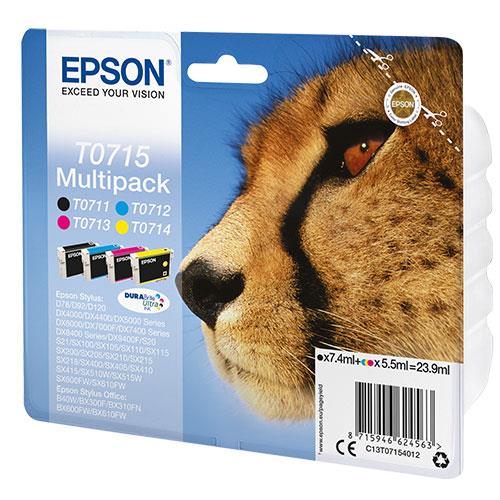Multipack T0715 Ink Cartridges Product Image (Primary)