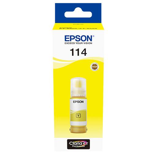 114 EcoTank Yellow Ink Bottle Product Image (Primary)