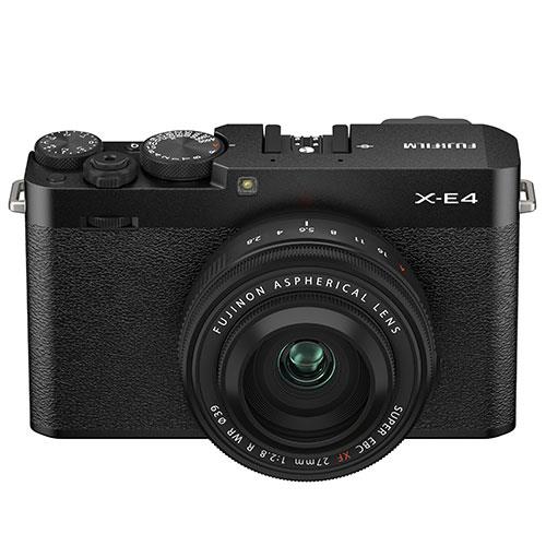 X-E4 Mirrorless Camera in Black with XF27mm F2.8 Lens Product Image (Secondary Image 2)