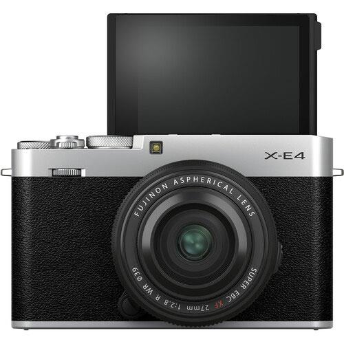 X-E4 Mirrorless Camera in Silver with XF27mm F2.8 II Lens Product Image (Secondary Image 5)