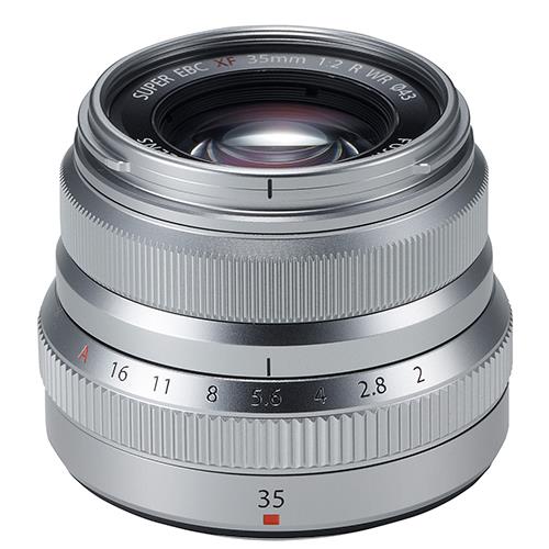 XF35mm f/2.0 R WR Lens in Silver  Product Image (Primary)
