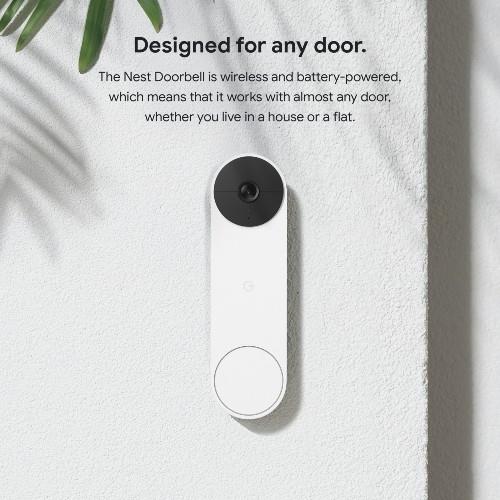 DS GOOGGLE NEST DOORBELL WHITE Product Image (Secondary Image 1)