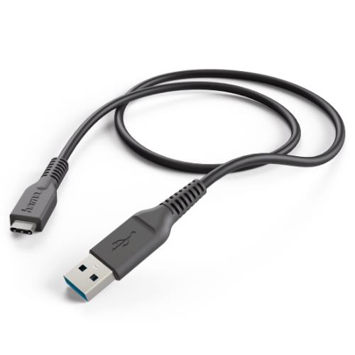HAMA USB-C 1M Cable Black Product Image (Primary)
