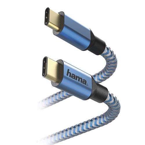 Charging/Data Cable, USB Type-C - USB Type-C, 1.5 m in Blue Product Image (Secondary Image 1)