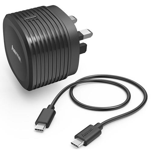Charging Kit USB-C, 20 W + USB-C Cable 1 m in Black Product Image (Primary)