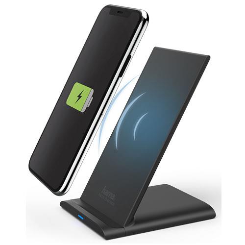 QI-FC10S Wireless Charger Stand in Black Product Image (Primary)