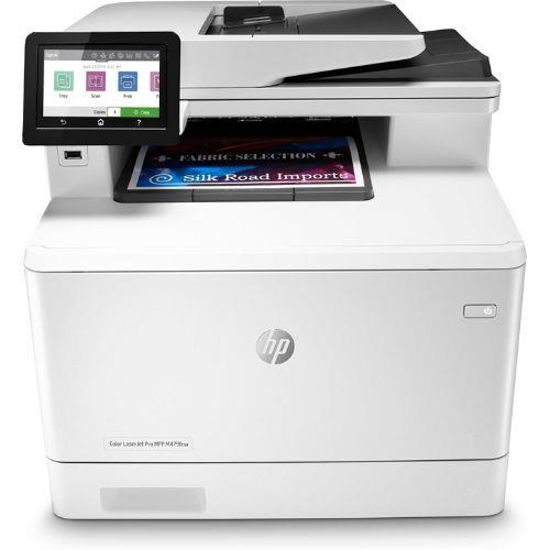 HP Color LaserJet Pro MFP M479fnw Print copy scan fax email Scan to email/PDF; 50-sheet uncurled ADF Laser Colour printing 600 x 600 DPI A4 Direct printing Grey White