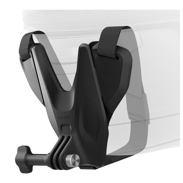 Insta360 Helmet Chin Mount 2.0 - Black - Plastic, Stainless Steel, Textile