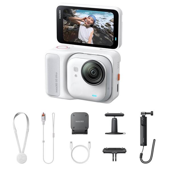 Insta360 GO Ultra Action Camera - 4K60p Video - 1/1.28-inch Sensor - White