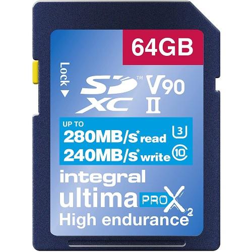INTEGRAL 64GB UPRO X2 V90 SD Product Image (Primary)