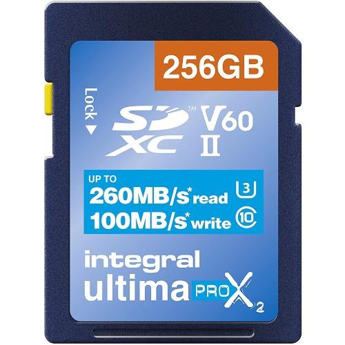 INTEGRAL 256GB UPRO X2 V60 SD Product Image (Primary)