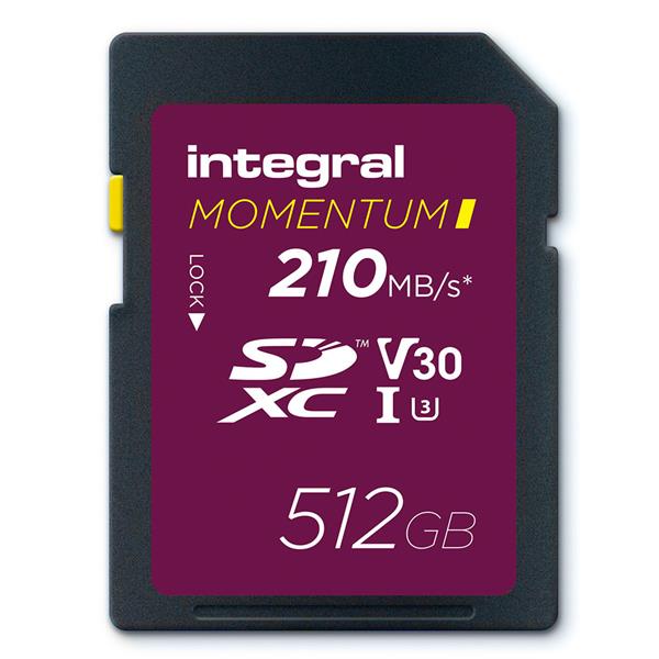 Integral Momentum I 512GB SDXC V30 UHS-I Memory Card