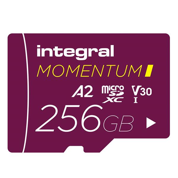 Integral Momentum I microSDXC 256GB U3 V30 210MB/s Read 180MB/s Write
