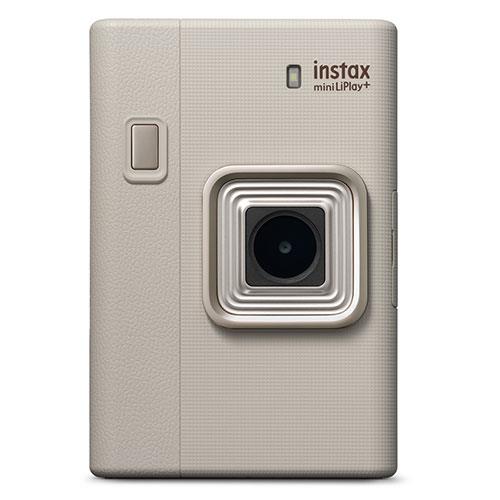 instax mini LiPlay+ Hybrid Instant Camera - Sand Beige - 2-in-1 Camera & Smartphone Printer