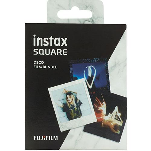 Instax Black/White Square Deco Film Triple Bundle - 30 Shots New