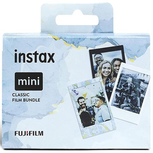 instax - Instant Camera Film - 30 Sheets - Black/Blue
