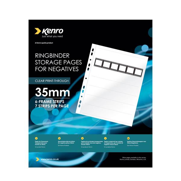 Kenro Negative Storage Page - Acetate - 25 Pages