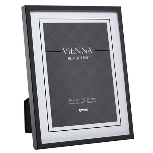 Kenro Vienna Black Line Photo Frame 7x5 Black