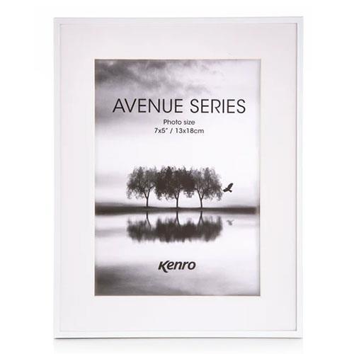 Kenro Avenue 7x5-inch Photo Frame Steel White