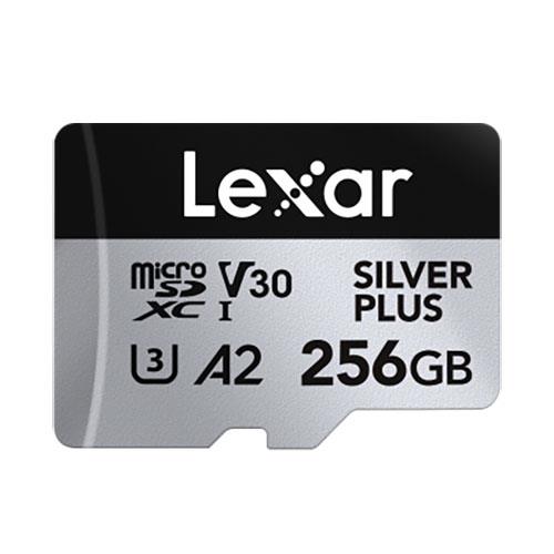Lexar Professional SILVER PLUS MicroSDXC UHS-I 256GB V30 A2 Memory Card
