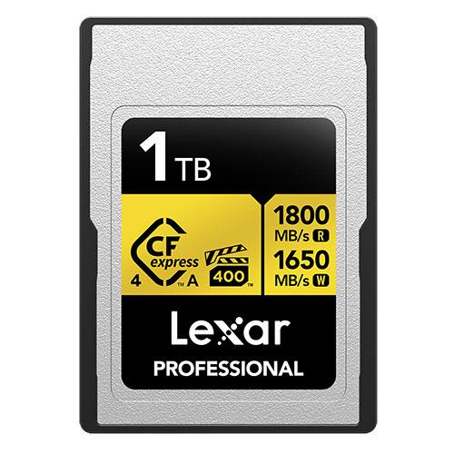 Lexar Professional Gold CFexpress 4.0 Type A 1TB 1800MB/s Read 1650MB/s Write Card