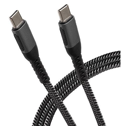 Maplin USB-C to USB-C 1m Braided Cable