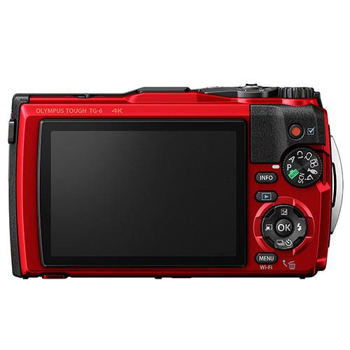 Tough TG-6 Digital Camera in Red Product Image (Secondary Image 1)