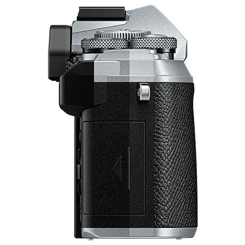 OM-D E-M5 Mark III Mirrorless Camera Body in Silver Product Image (Secondary Image 4)