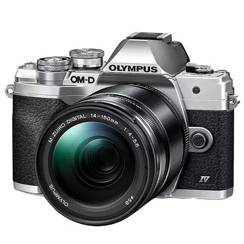 OM-D E-M10 Mark IV Mirrorless Camera in Silver with 14-150mm Lens Product Image (Primary)