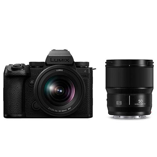 Lumix S5 IIX Mirrorless Camera with Lumix S 20-60mm and 50mm Lenses Product Image (Primary)