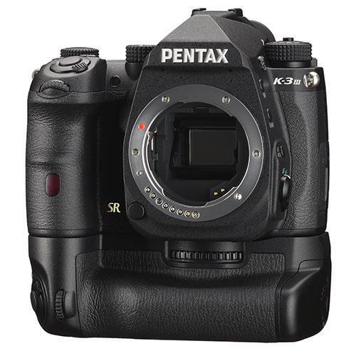 K-3 Mark III Digital SLR Body in Black with Grip and Spare Battery Product Image (Primary)