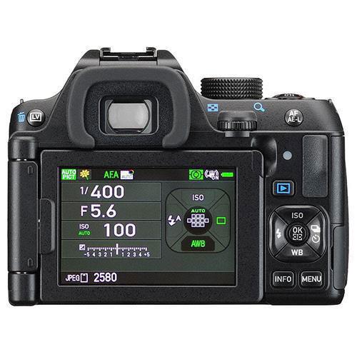 K-70 Digital SLR in Black with 18-55mm f/3.5-5.6 WR Lens  Product Image (Secondary Image 2)