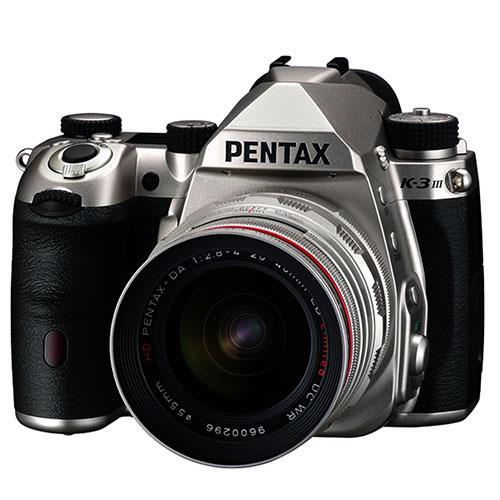 K-3 Mark III Digital SLR in Silver with Pentax HD 20-40mm F2.8-4 ED DC WR Lens in Silver Product Image (Primary)