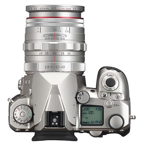K-3 Mark III Digital SLR in Silver with Pentax HD 20-40mm F2.8-4 ED DC WR Lens in Silver Product Image (Secondary Image 2)