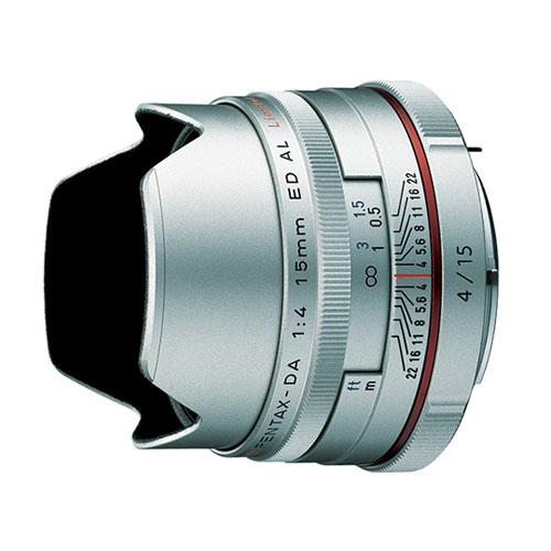 DA 15mm F4ED AL Lens in Silver  Product Image (Primary)