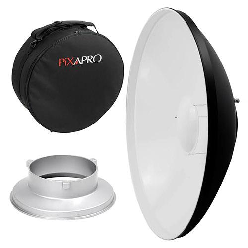 PixaPro Beauty Dish Studio Light Modifier 42cm White
