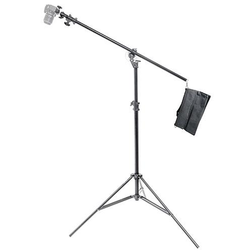 PixaPro Studio Boom Stand with Camera Mounting Bracket - Aluminium