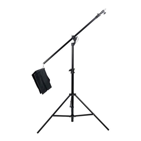 PixaPro Studio Lighting Stand - 400cm Height - Heavy Duty Boom Stand